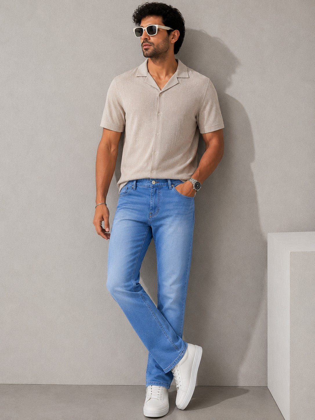 SkyFlex Slim Fit Jeans – Light Blue