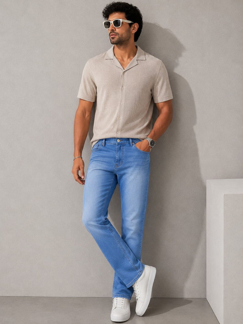 SkyFlex Slim Fit Jeans – Light Blue