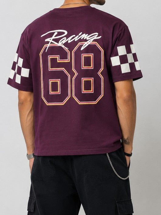 Men's Maroon Hot Wheels Racing Graphic TShirt