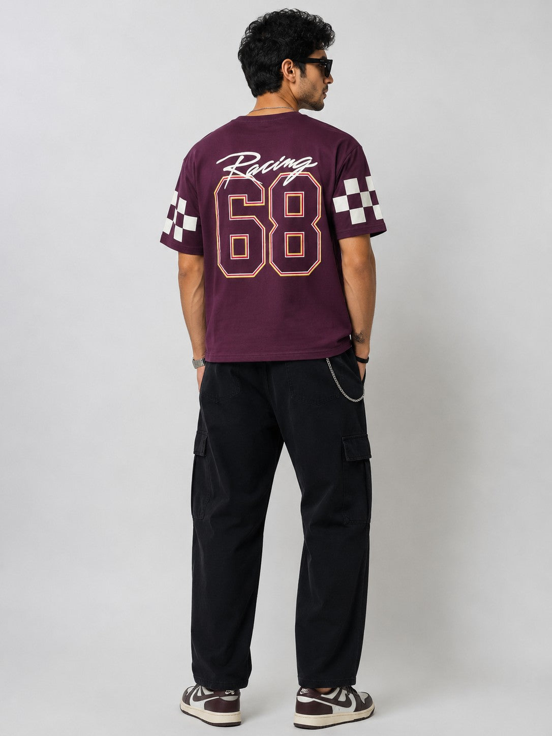 Men's Maroon Hot Wheels Racing Graphic TShirt