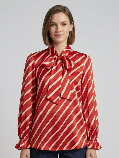 Women’s Satin Neck-Tie Top