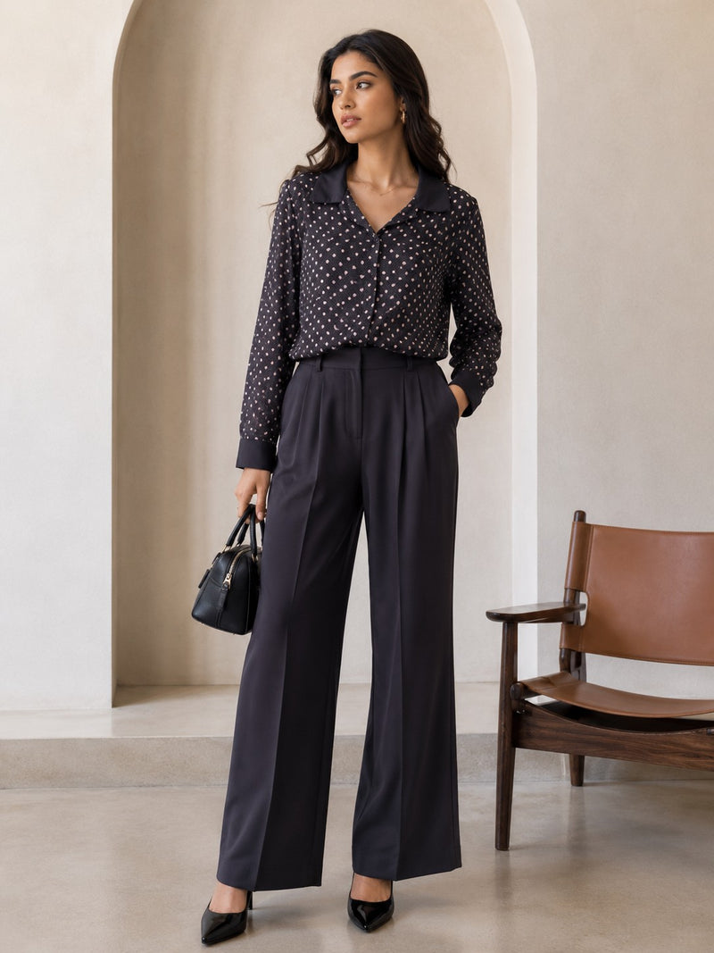 Midnight Dots Women’s Printed Shirt