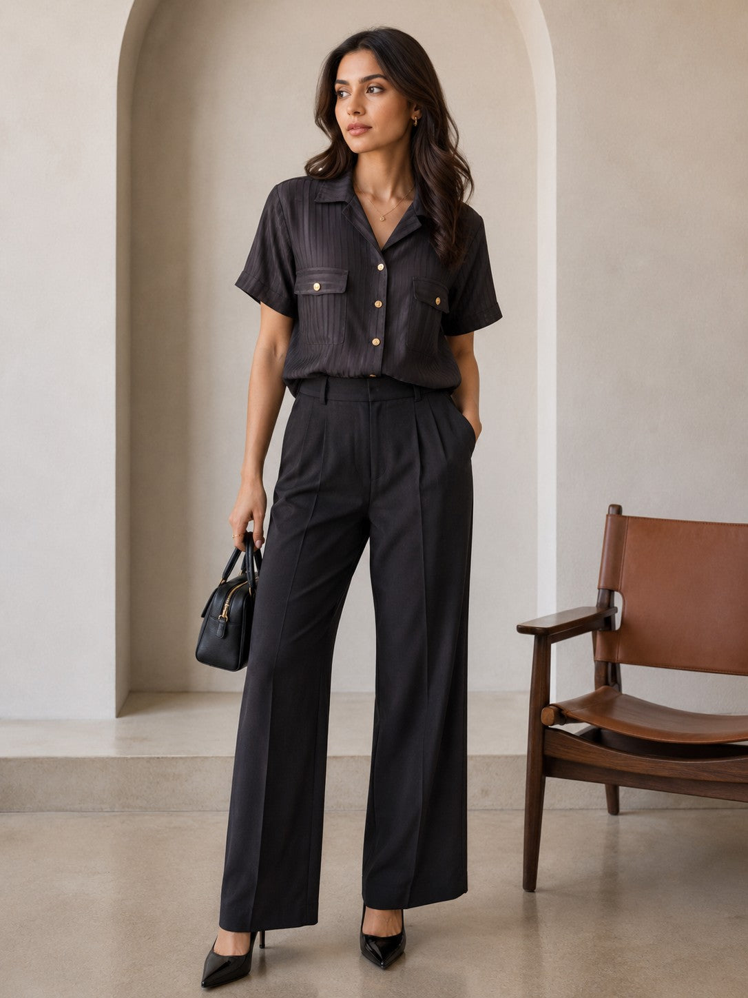 Midnight Luxe Women’s Short Sleeve Shirt