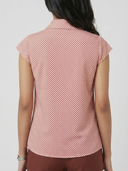Blush Drape Neck Top