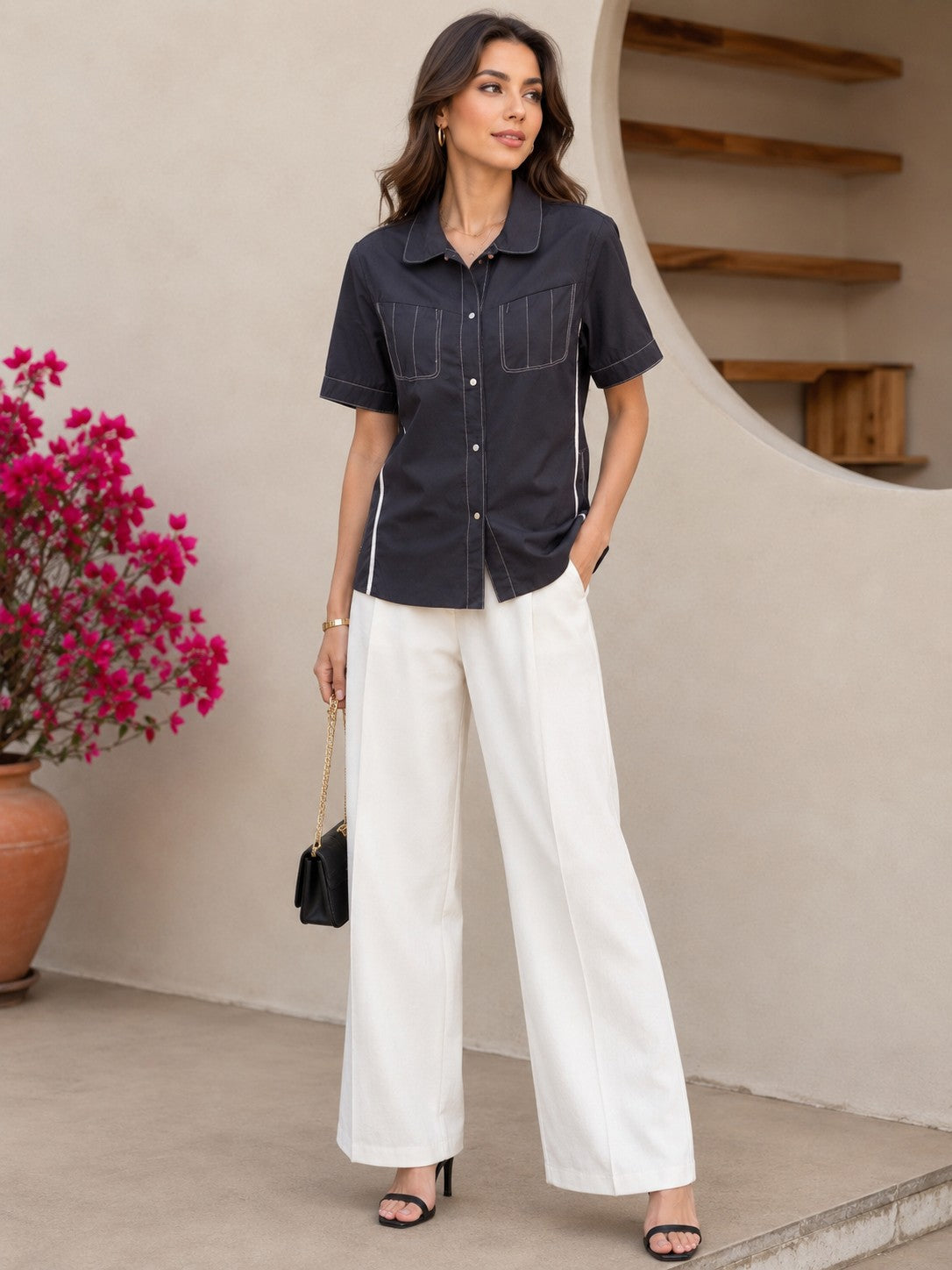 Noir Edge Women’s Short Sleeve Shirt