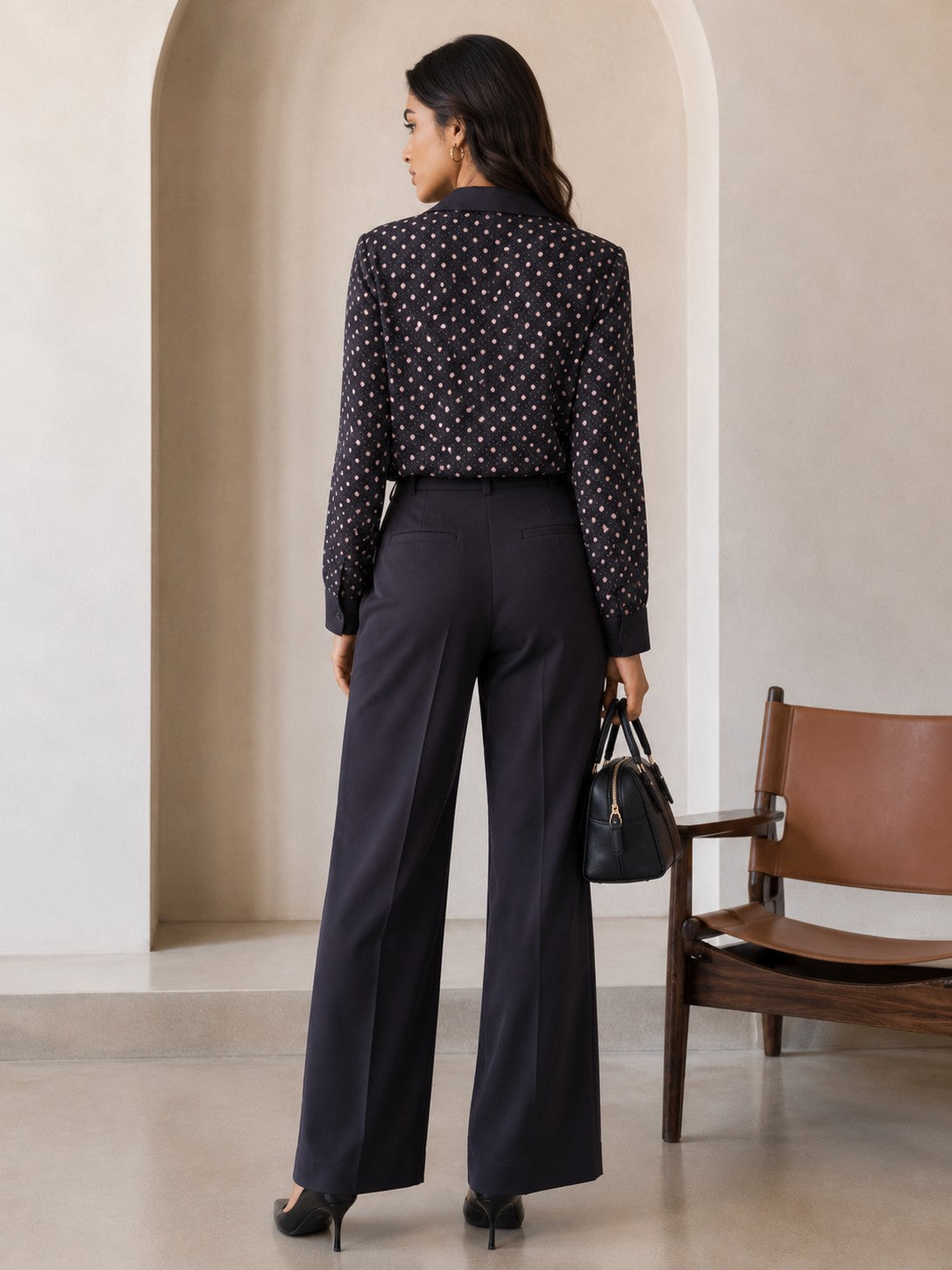 Midnight Dots Women’s Printed Shirt
