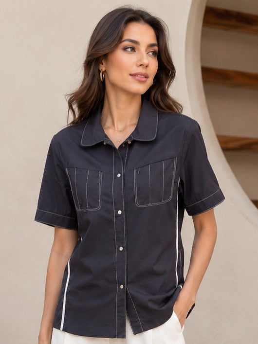 Noir Edge Women’s Short Sleeve Shirt