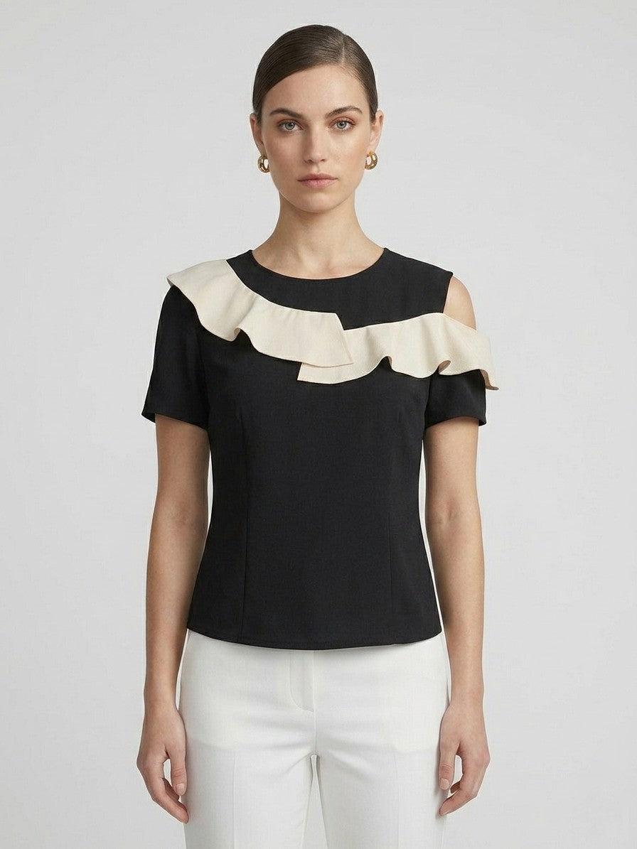 Ruffle One-Shoulder Top