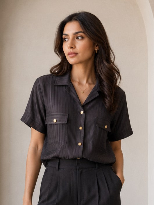 Midnight Luxe Women’s Short Sleeve Shirt