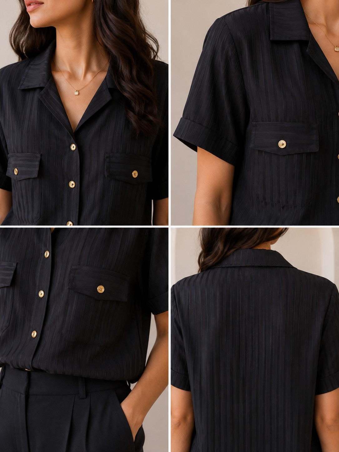 Midnight Luxe Women’s Short Sleeve Shirt